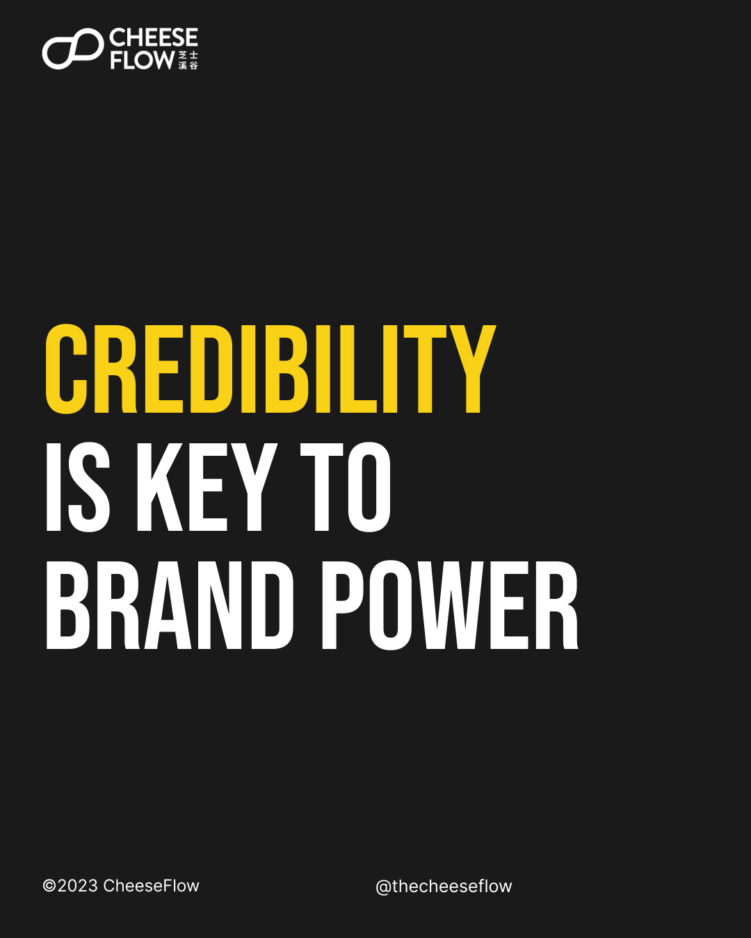 Credibility is key to brand power